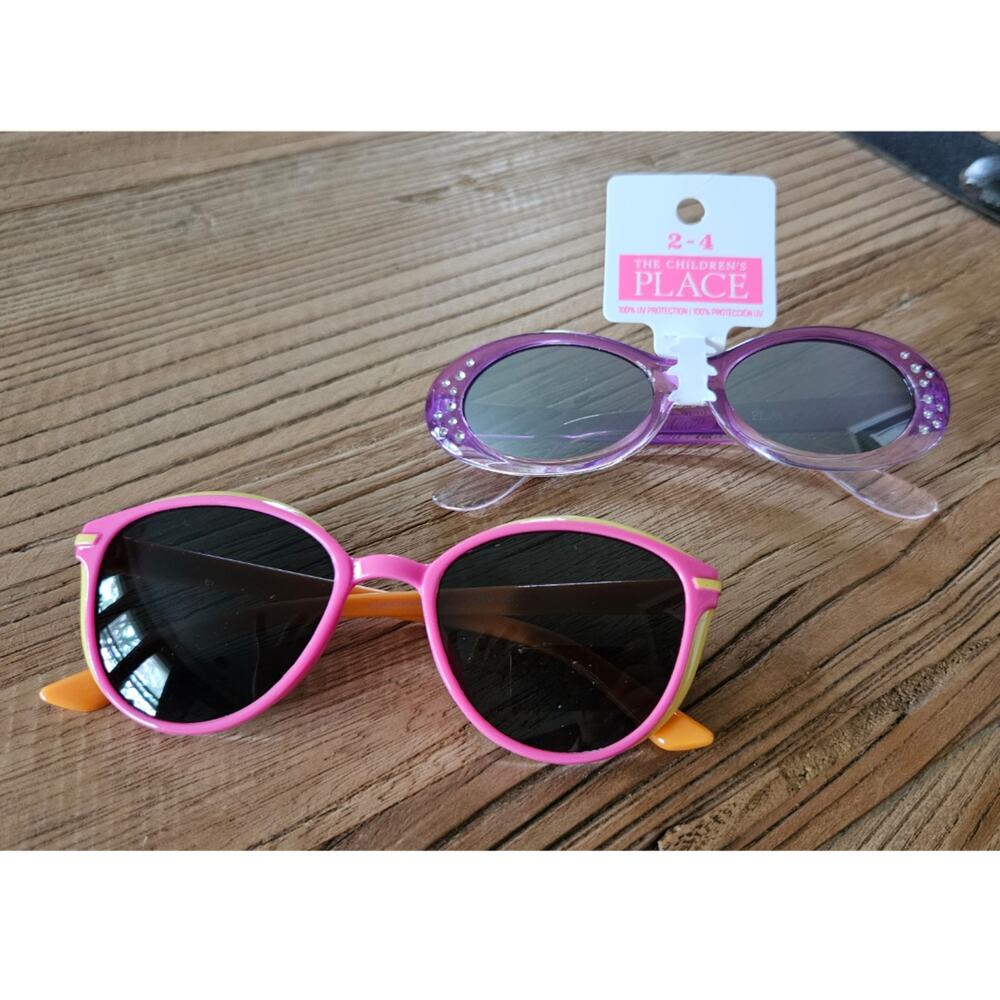2 pairs of girls sunglasses, new, size 3+